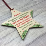 Personalised Christmas Star Tree Bauble Decoration Memorial Gift