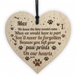 Wood Personalised Dog Sign Pet Memorial Christmas Tree Bauble