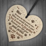 Wood Personalised Dog Sign Pet Memorial Christmas Tree Bauble