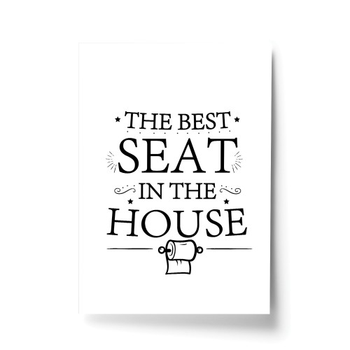 Bathroom Sign For Toilet Loo Funny Print Home Decor Wall Art