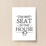 Bathroom Sign For Toilet Loo Funny Print Home Decor Wall Art