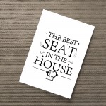 Bathroom Sign For Toilet Loo Funny Print Home Decor Wall Art