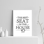 Bathroom Sign For Toilet Loo Funny Print Home Decor Wall Art