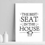Bathroom Sign For Toilet Loo Funny Print Home Decor Wall Art