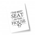 Bathroom Sign For Toilet Loo Funny Print Home Decor Wall Art