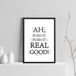 Funny Bathroom Quote Print Framed Novelty Bathroom Toilet Loo