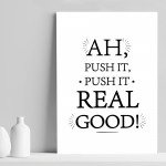 Funny Bathroom Quote Print Novelty Bathroom Toilet Loo Sign Gift