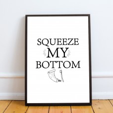 Funny Bathroom Print Framed Print New Home Gift Bathroom Sign