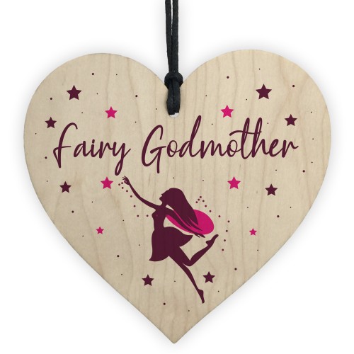 Fairy Godmother Wooden Plaque Gift Godmother Asking Gift Plaque