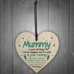 Mummy To Be Gifts For Birthday Wooden Heart Gifts From Baby Boy