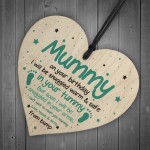 Mummy To Be Gifts For Birthday Wooden Heart Gifts From Baby Boy