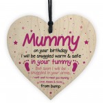 Mummy To Be Gifts For Birthday Wooden Heart Gifts From Baby Girl