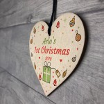 1st Christmas Gift For Boy Girl Babys First Xmas Bauble Heart