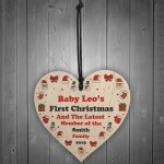 Babys First Christmas Tree Decoration Personalised 1st Christmas