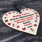 Babys First Christmas Tree Decoration Personalised 1st Christmas