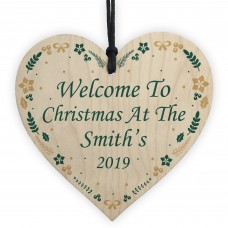 Christmas At The Christmas Tree Decoration Xmas Decor Wood Heart