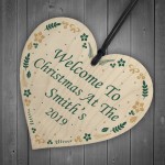 Christmas At The Christmas Tree Decoration Xmas Decor Wood Heart