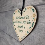 Christmas At The Christmas Tree Decoration Xmas Decor Wood Heart