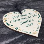 Christmas At The Christmas Tree Decoration Xmas Decor Wood Heart