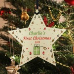 1st Christmas Gift For Boy Girl Baby First Christmas Bauble Star