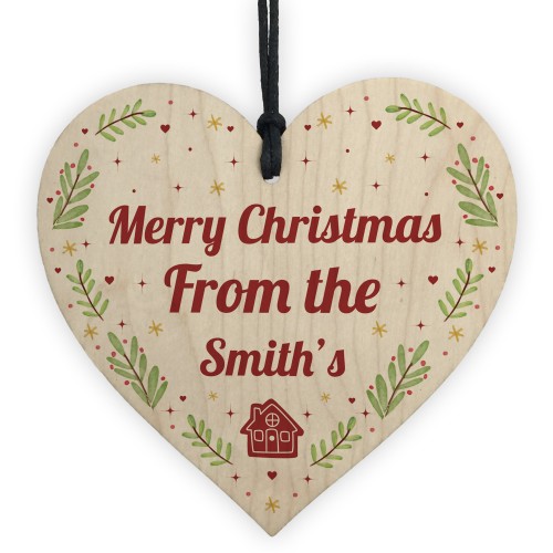Merry Christmas From Tree Decoration New Home 1st Christmas