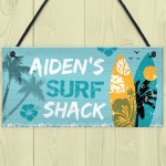 PERSONALISED Surf Shark Tiki Bar Sign Novelty Beach Bar Plaque