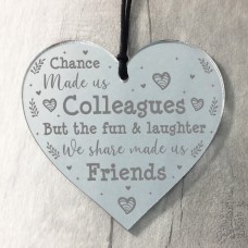 Chance Made Us Colleagues Acrylic Heart Colleague Leaving Gift