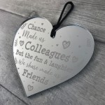 Chance Made Us Colleagues Acrylic Heart Colleague Leaving Gift