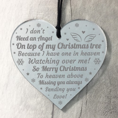 Christmas Memory Baubles Christmas Memorial Decoration Acrylic