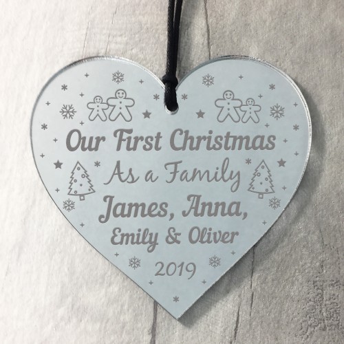 1st Christmas Bauble Personalised Gift Xmas Tree 1st Christmas