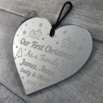 1st Christmas Bauble Personalised Gift Xmas Tree 1st Christmas