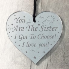 Sister Gift Birthday Christmas Gift Best Friend Mirror Heart