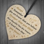 Braver Stronger Beautiful Positive Quote Sign For Best Friend