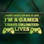 Gaming Sign Bedroom Accessories Hanging Sign For Games Room
