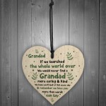 Grandad Gifts For Birthday Christmas Wood Heart Grandad Novelty
