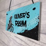 Any Names Personalised Bedroom Door Sign Motorbike Wall Decor