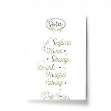 Sister Poem Gifts For Birthday Christmas Print Gift From Brother