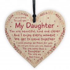 Gifts For Her Daughter Birthday Christmas Gift Wooden Heart Gift