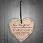 Gifts For Her Daughter Birthday Christmas Gift Wooden Heart Gift
