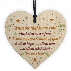 Handmade Memorial Gift Wooden Heart Remembrance Plaque