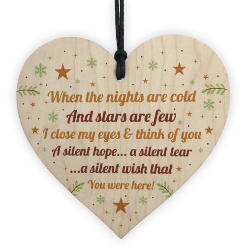 Handmade Memorial Gift Wooden Heart Remembrance Plaque