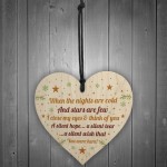 Handmade Memorial Gift Wooden Heart Remembrance Plaque