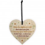 Handmade Memorial Gift Wooden Heart Remembrance Plaque