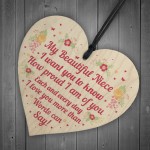 Gifts For Niece Birthday Or Christmas Gifts Wooden Heart