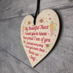 Gifts For Niece Birthday Or Christmas Gifts Wooden Heart