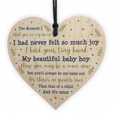Gifts For Son Birthday Christmas Wooden Heart Son Gift From Mum