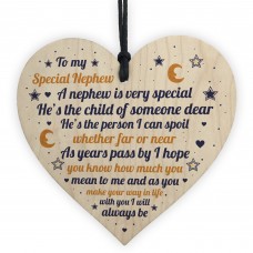 Nephew Gifts From Auntie Uncle Handmade Wooden Heart Gift