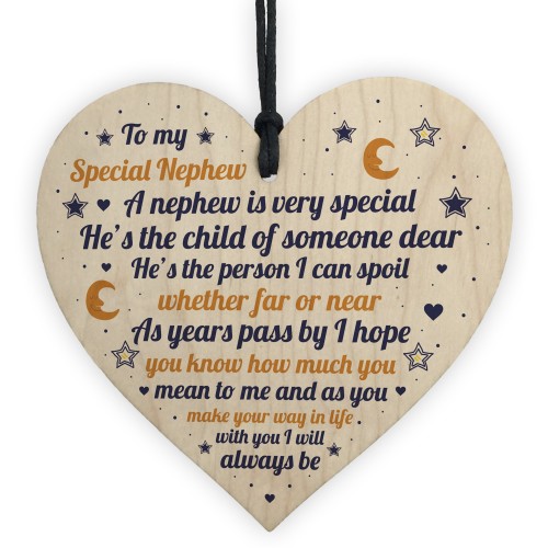 Nephew Gifts From Auntie Uncle Handmade Wooden Heart Gift