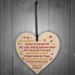 Niece Gifts From Auntie Uncle Handmade Wood Heart Gift For Niece