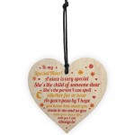 Niece Gifts From Auntie Uncle Handmade Wood Heart Gift For Niece